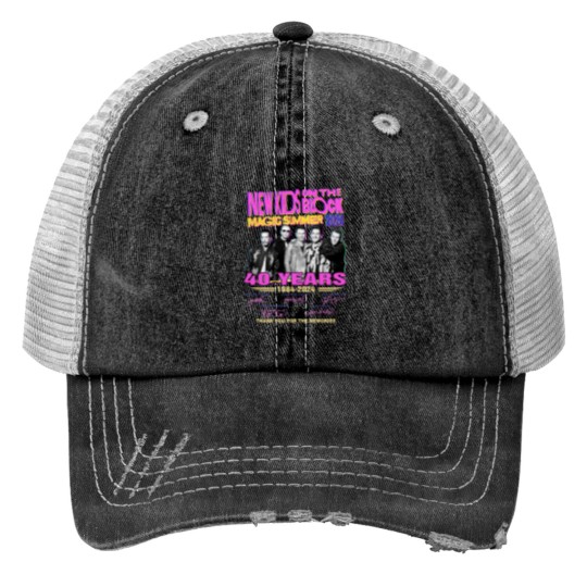 Discover NKids On The Block Tour 2024 Print Trucker Hats