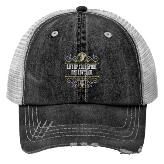 Discover St Padre Pio Quote Spiritual Direction Catholic Print Trucker Hats