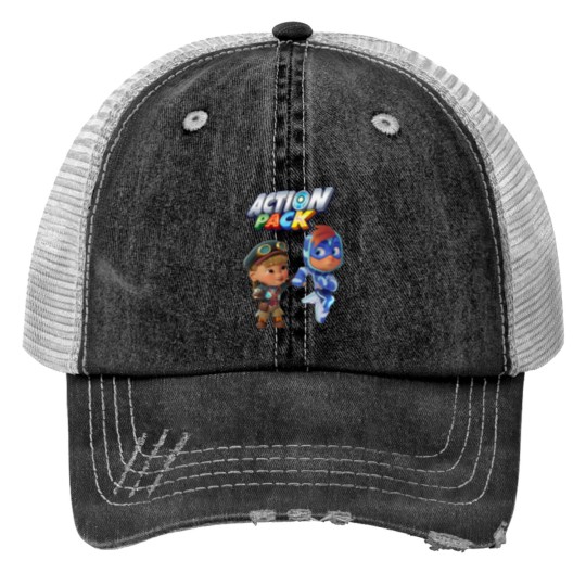 Discover Actions Pack Kids Print Trucker Hats