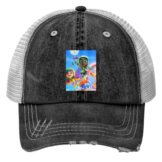 Discover Actions Pack Print Trucker Hats