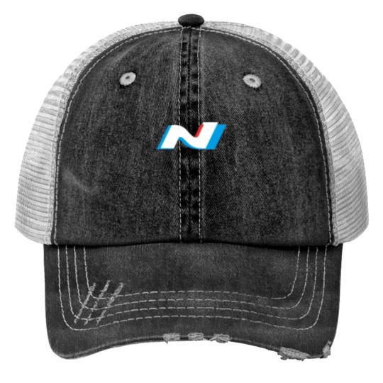 Discover Hyundai N Logo Print Trucker Hats
