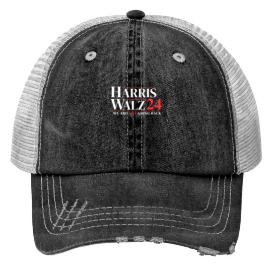 Discover 2024 Print Trucker Hats for Harris Walz