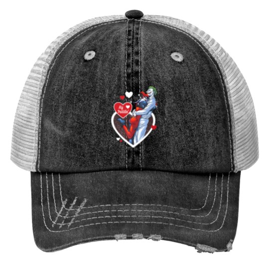 Discover Harley Quinn My Puddin Print Trucker Hats