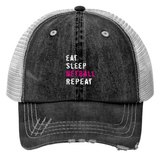 Discover Netball Print Trucker Hats