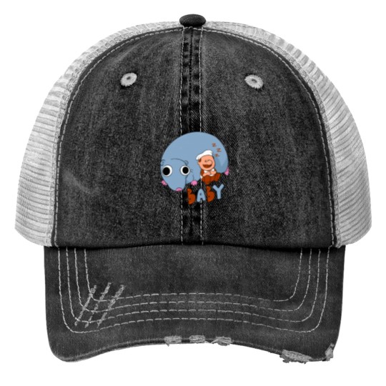 Discover Babygirl Tower - Gustavo and Brick! Print Trucker Hats