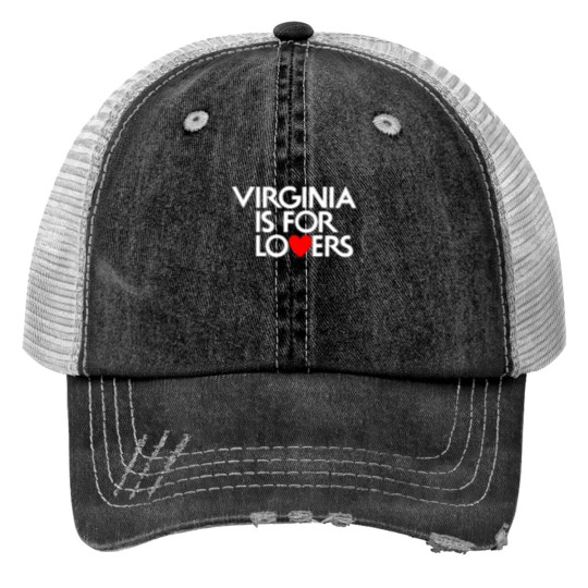 Discover Virginia Is For Lovers Logo Sign Print Trucker Hats