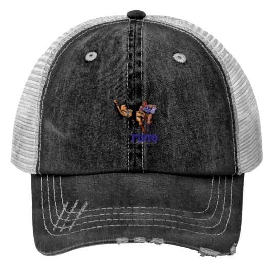 Discover Fisto Print Trucker Hats
