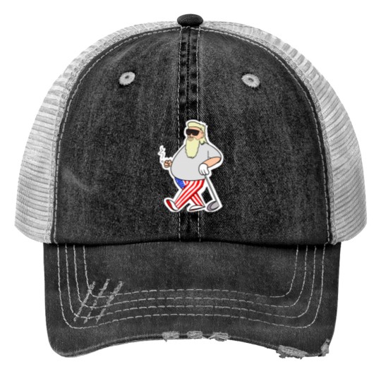 Discover Smokin’ John Daly Print Trucker Hats
