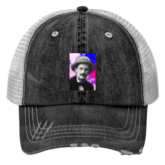 Discover James Joyce Portrait Trucker Hat Print