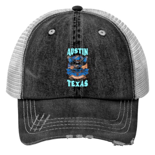 Discover Texas Pride Keep It Weird Austin Austin Bats Print Trucker Hats
