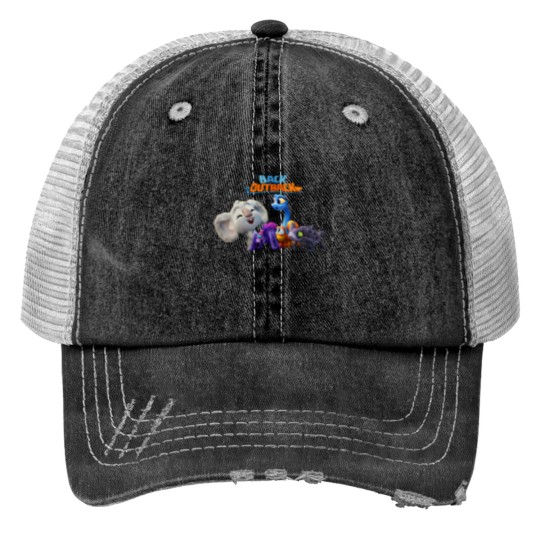 Discover Back To The Outback Print Trucker Hats