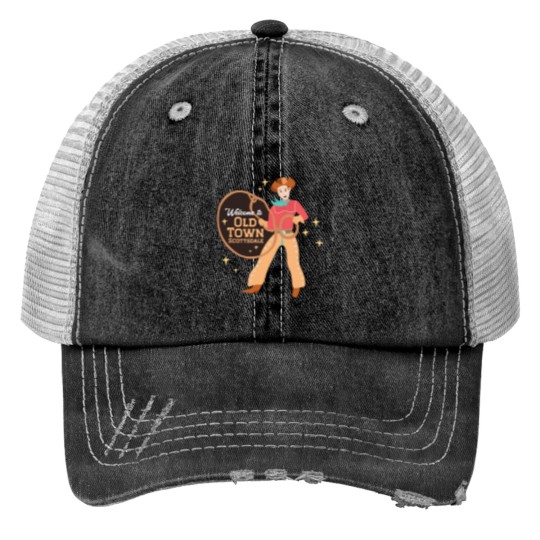 Discover Old Town in Scottsdale AZ Print Trucker Hats