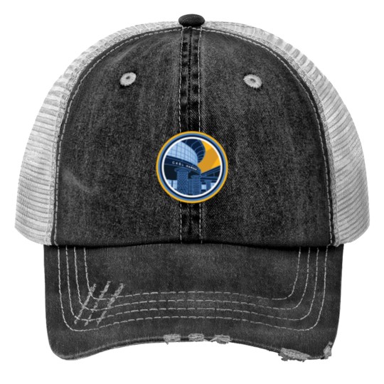 Discover Quinnipiac University Carl Hansen Student Center Print Trucker Hats