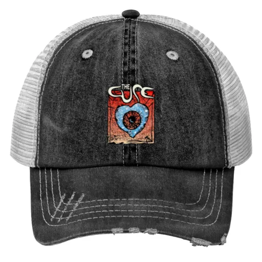 Discover Vintage The Cure Print Trucker Hat