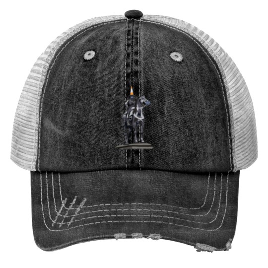 Discover Duke of Wellington Statue Wearing Face Masks Print Trucker Hats