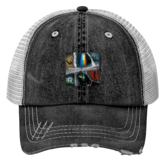 Discover Imagine Dragon Albums Print Trucker Hats, Imagine Dragon Tour 2024 Print Trucker Hats