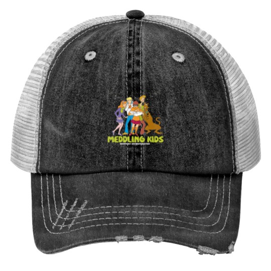 Discover Scooby-Doo Meddling Kids Pullover Print Trucker Hats