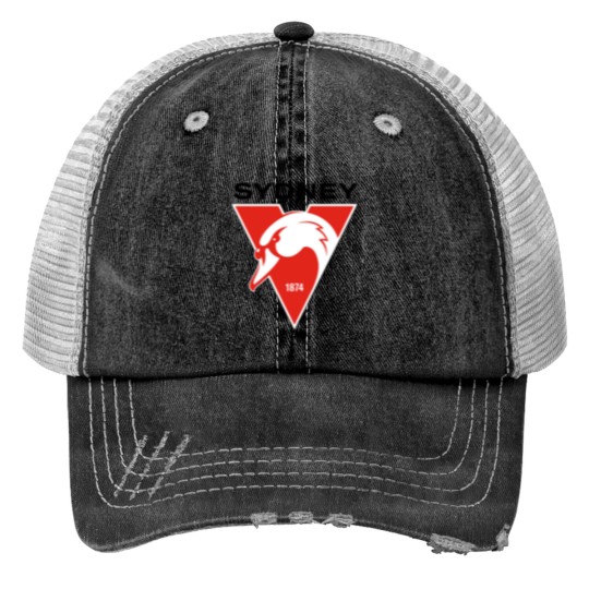 Discover sydney swans Print Trucker Hats