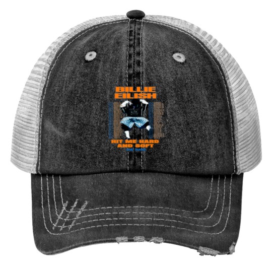 Discover Hit Me Hard and Soft tour Print Trucker Hats, Billie Eilish Print Trucker Hats