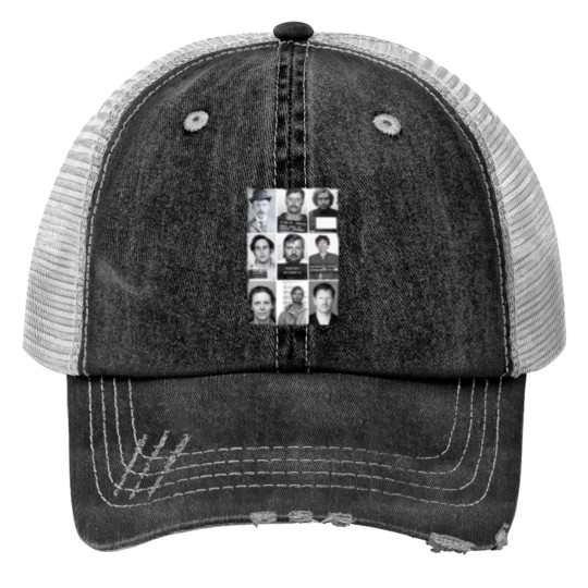 Discover Ted Bundy Print Trucker Hats Unisex , American Serial Killer