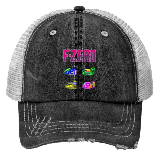 Discover F-Zero SNES Print Trucker Hats