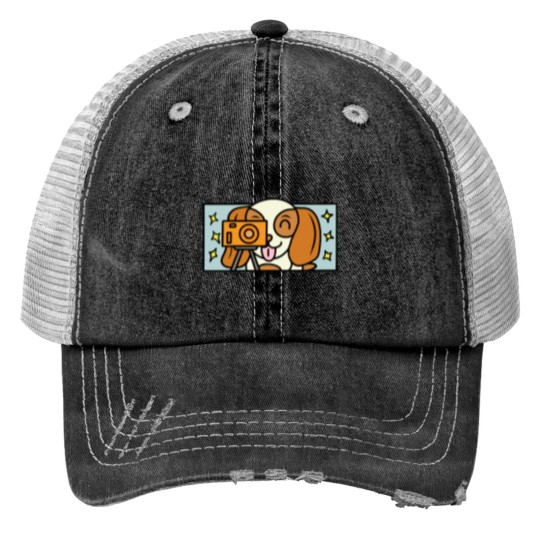 Discover Basset Hound Cute basset hound Print Trucker Hats