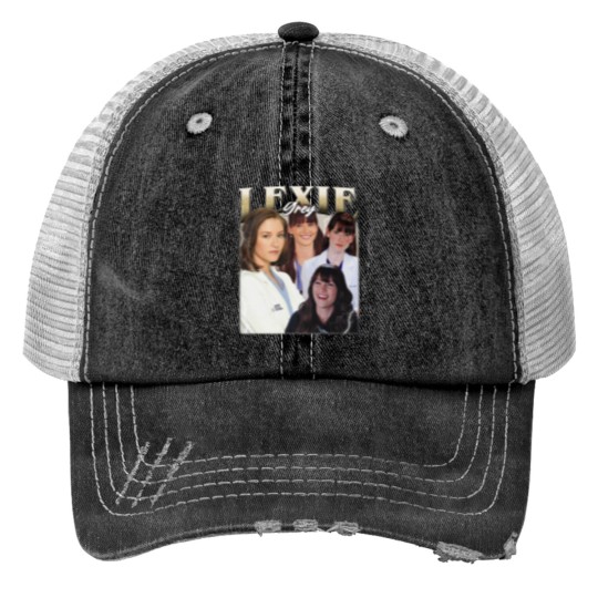 Discover Lexie Grey Vintage Print Trucker Hats, Gift For Woman and Man Unisex Print Trucker Hats