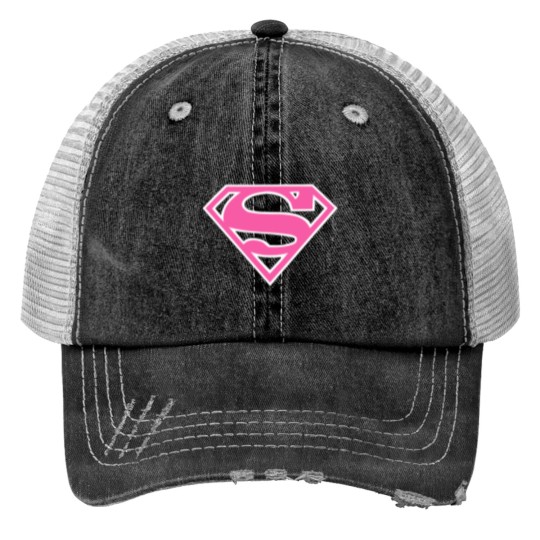 Discover DC Supergirl Logo Classic Print Trucker Hats