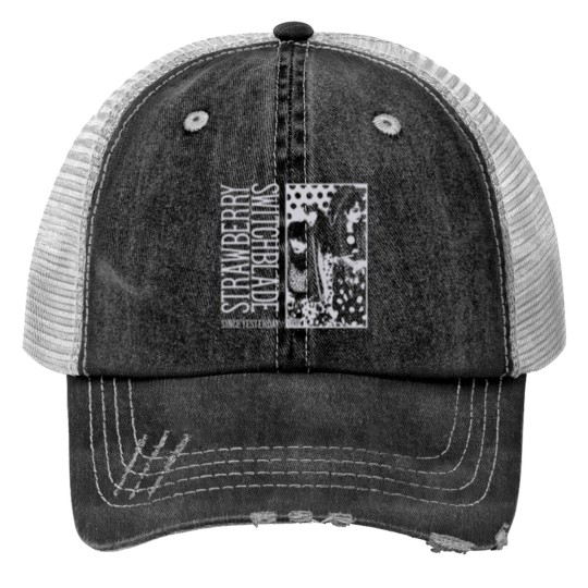Discover Strawberry Switchblade Print Trucker Hats 80s Vintage Best Gift Print Trucker Hats