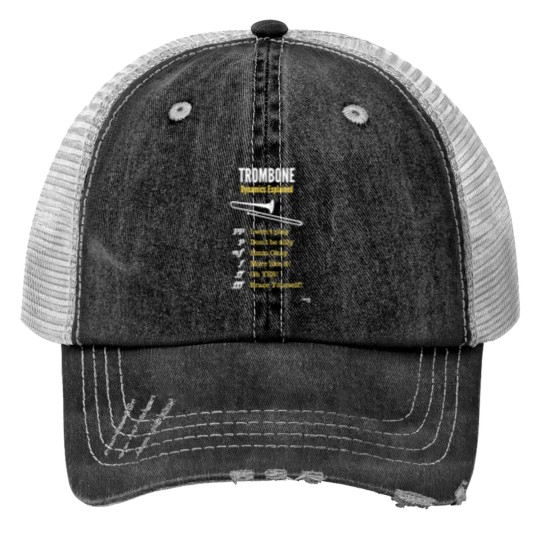 Discover Trombone humour – trombone dynamics Print Trucker Hats