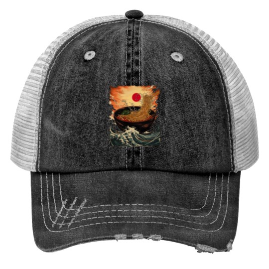 Discover great ramen waves Print Trucker Hats