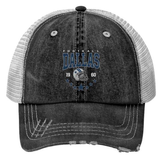 Discover Cowboys Team Print Trucker Hats, Football Print Trucker Hats