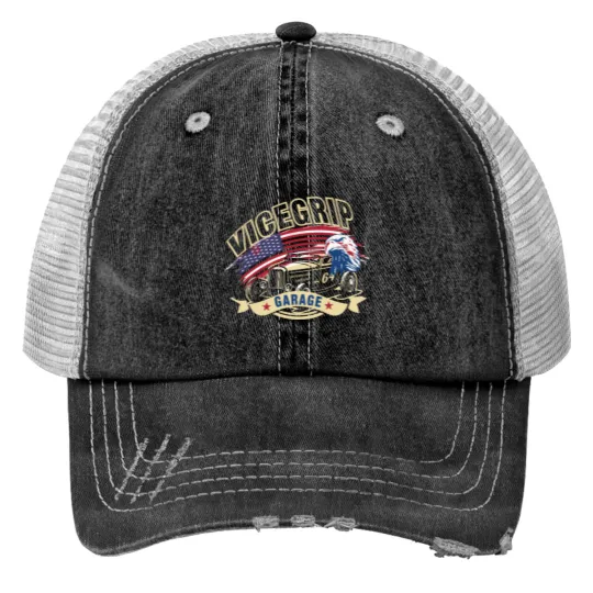 Discover Vicegrip Garage Print Trucker Hats