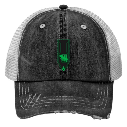 Discover Clan Jade Falcon Insignia Print Trucker Hats