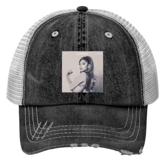 Discover Ariana Positions Print Trucker Hats