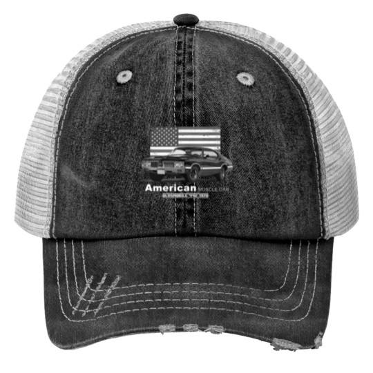 Discover oldsmobile 442 american muscle car 60s 70s old is gold Print Trucker Hats