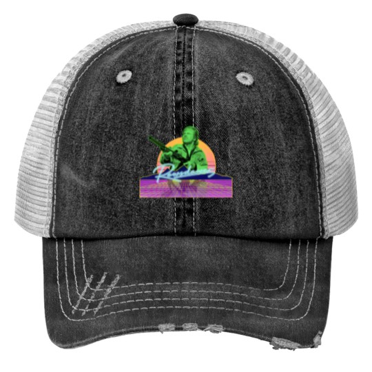 Discover Final Sacrifice Zapp Rowsdower Print Trucker Hats