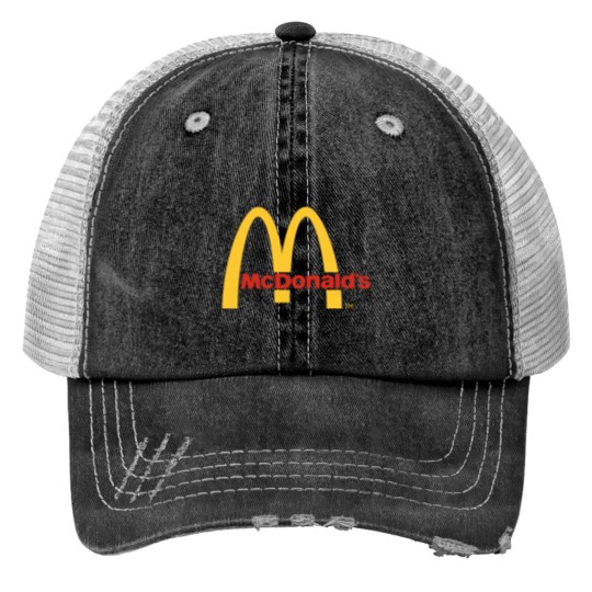 Discover Mcdonald Restaurant Print Trucker Hats