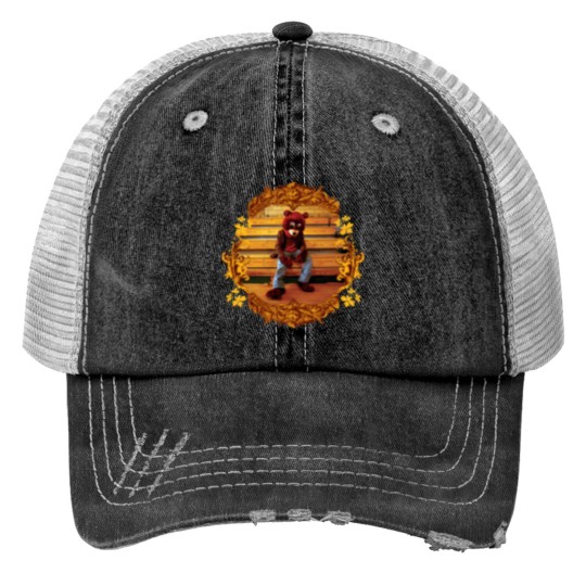 Discover College Dropout Print Trucker Hats