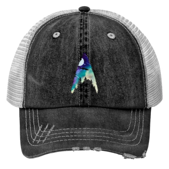 Discover The Next Generation Starfleet Galactic Insignia Print Trucker Hats
