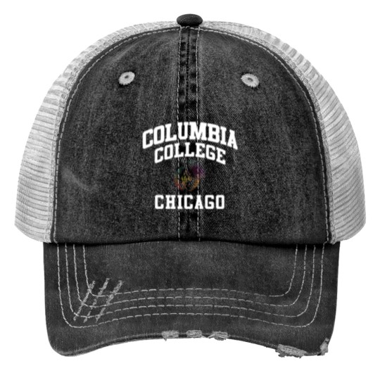 Discover Columbia College Chicago CCC Logo Print Trucker Hats