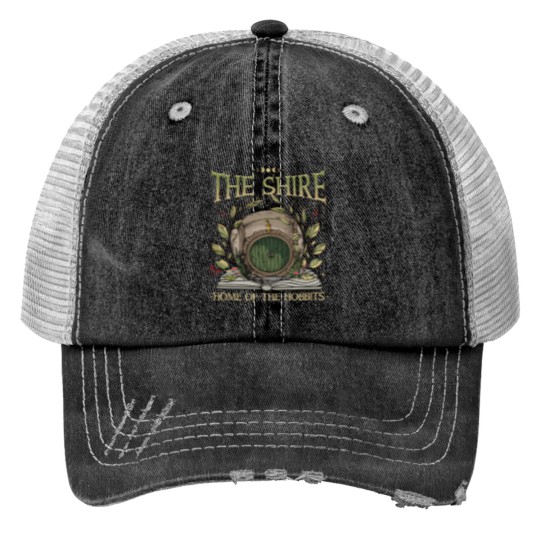 Discover The Shire Print Trucker Hat - Gift for Hobbit Lovers