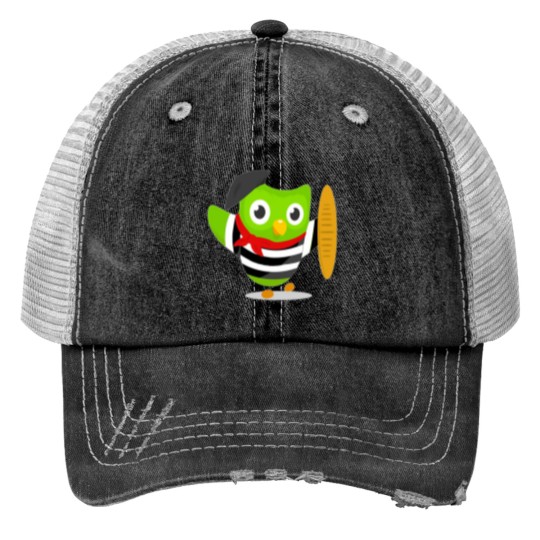 Discover Duolingo owl Print Trucker Hats