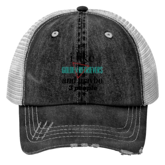 Discover golden retrievers - Golden Retrievers - Print Trucker Hats