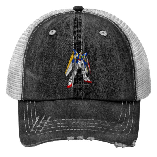 Discover Wing Gundam Print Trucker Hats