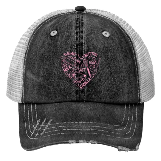 Discover Bakers Print Trucker Hats Love Baking