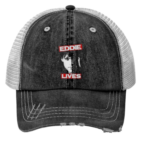 Discover Eddie _Amp_ The Cruisers Print Trucker Hats Eddie Lives Print Trucker Hats