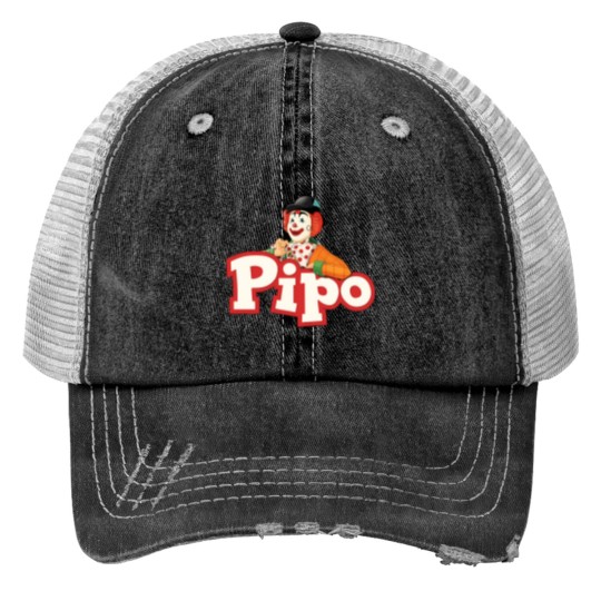 Discover Pipo de Clown Print Trucker Hats