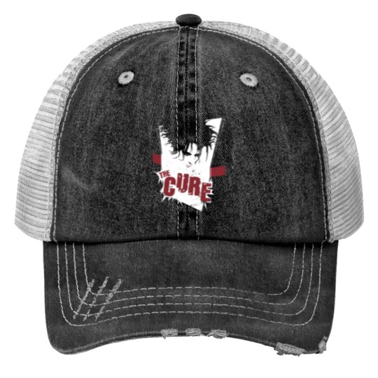 Discover The Cure Vintage Print Trucker Hat