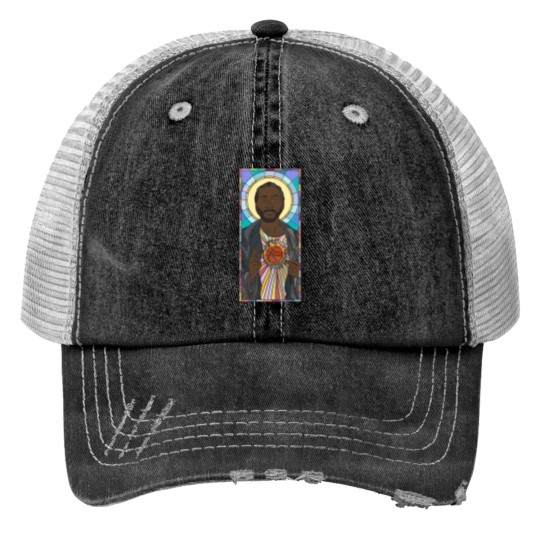 Discover Kawhi Leonard Stained Glass - Kawhi Leonard - Print Trucker Hats